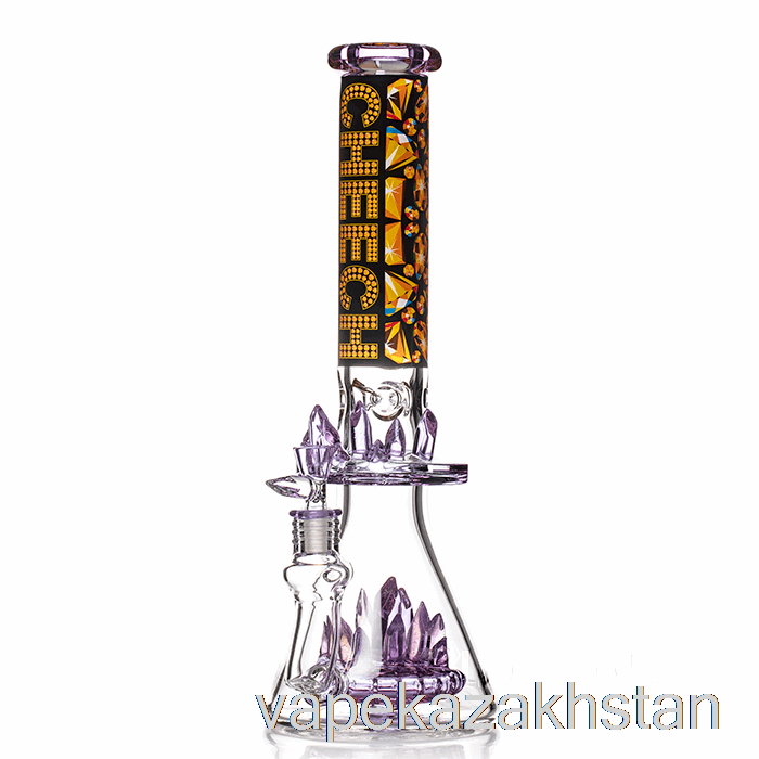 Vape Kazakhstan Cheech Glass Just Know We Shining Bling Bling Bong Purple